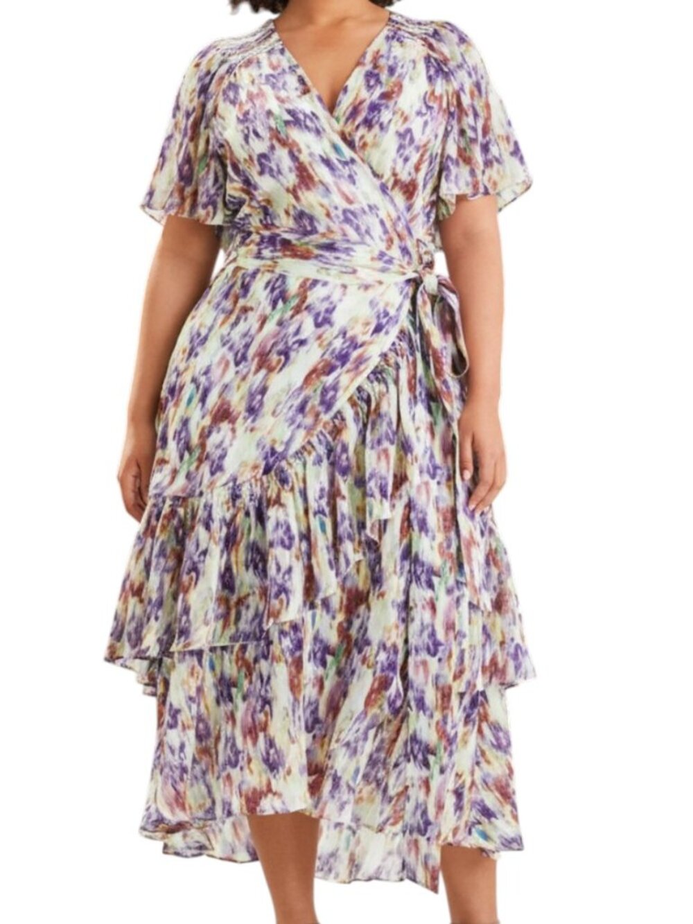 Tanya Taylor Brittany Multi-Print Dress